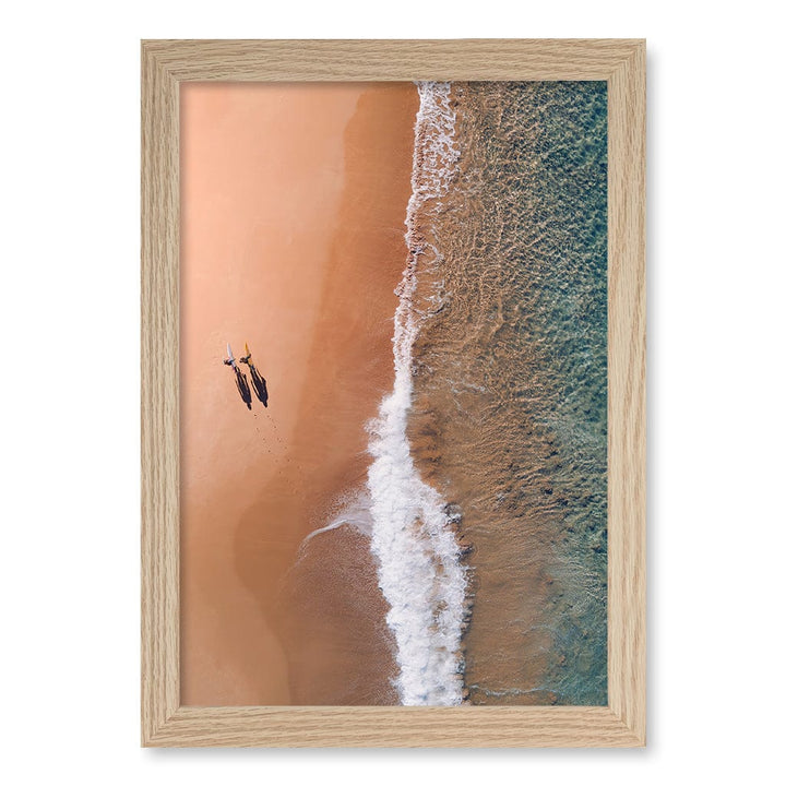 Avalon Sands Wall Art Print A4 (21 x 29.7cm) / Natural Oak Frame / No Border from our Australian Made Framed Wall Art, Prints & Posters collection by Profile Products (Australia) Pty Ltd