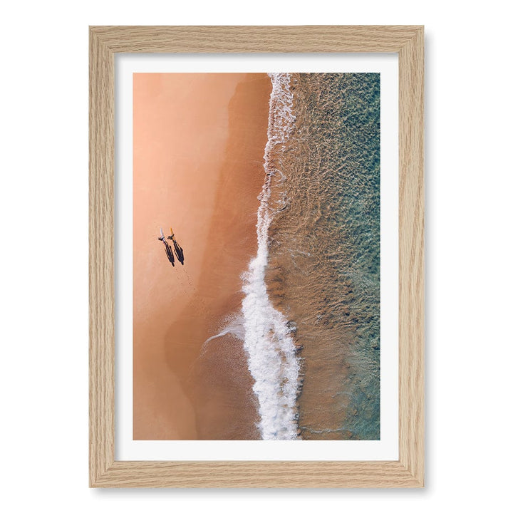 Avalon Sands Wall Art Print A4 (21 x 29.7cm) / Natural Oak Frame / White Border from our Australian Made Framed Wall Art, Prints & Posters collection by Profile Products (Australia) Pty Ltd