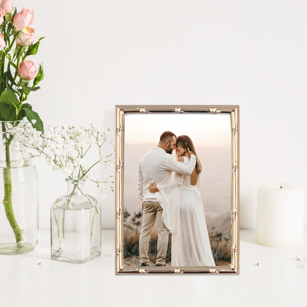 Bamboo Rose Gold Metal Frame Value Pack 5x7 (2 pack bundle) from our Metal Photo Frames collection by Profile Products (Australia) Pty Ltd