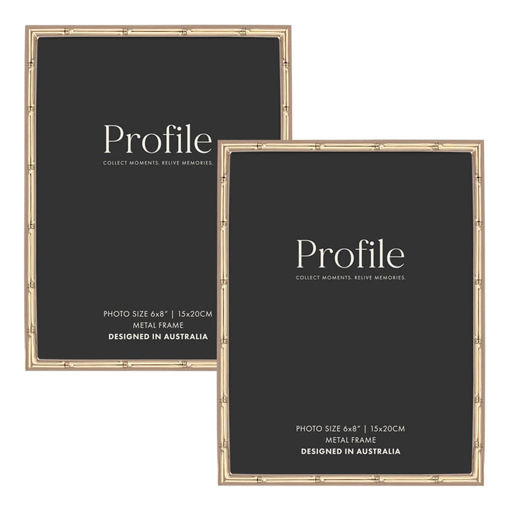 Bamboo Rose Gold Metal Frame Value Pack 6x8 (2 pack bundle) from our Metal Photo Frames collection by Profile Products (Australia) Pty Ltd