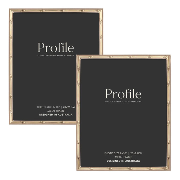 Bamboo Rose Gold Metal Frame Value Pack 8x10 (2 pack bundle) from our Metal Photo Frames collection by Profile Products (Australia) Pty Ltd