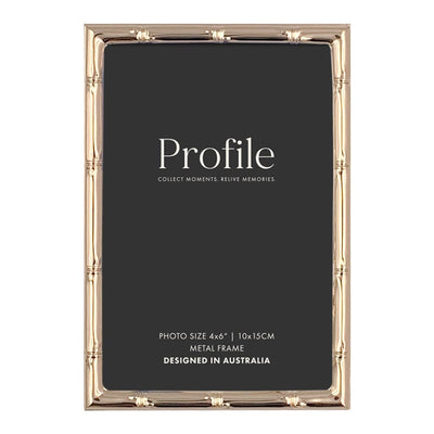 Bamboo Rose Gold Metal Photo Frame from our Metal Photo Frames collection by Profile Products Australia