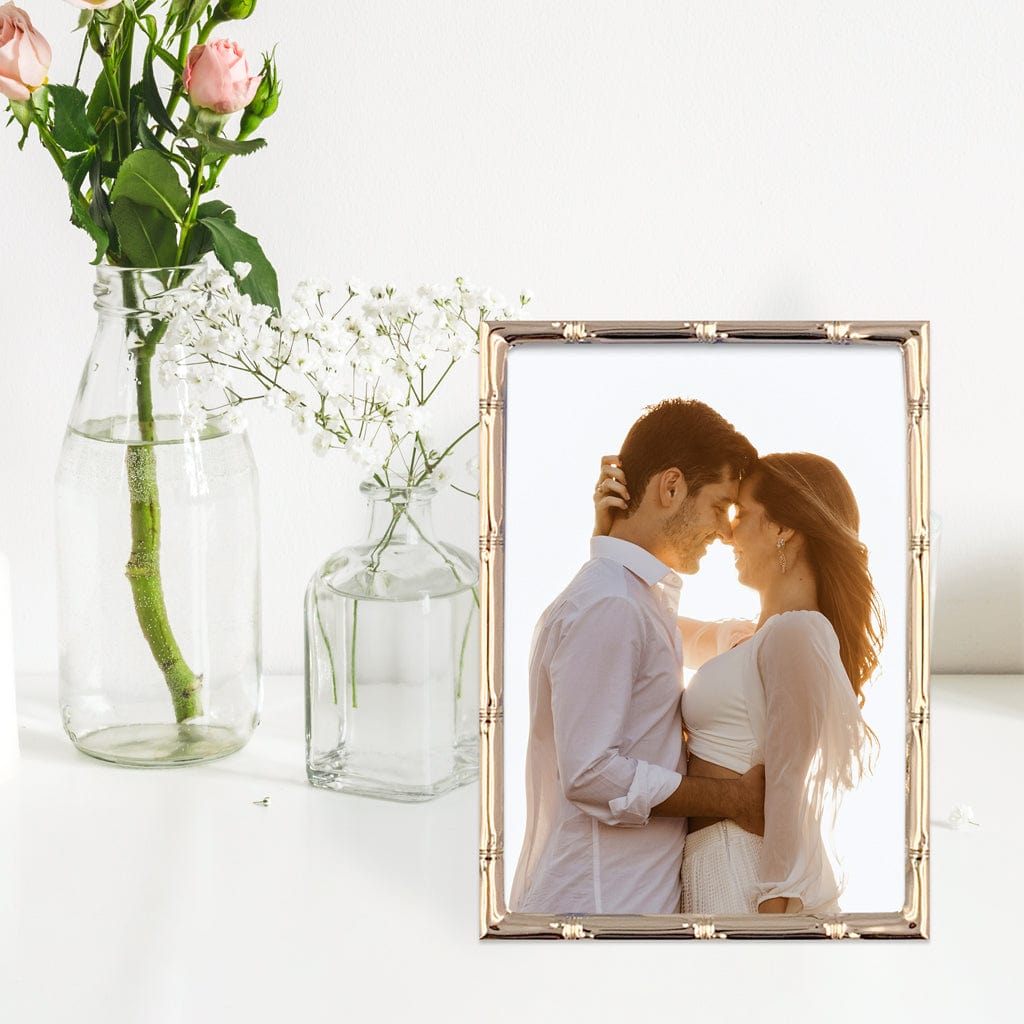 Bamboo Rose Gold Metal Photo Frame from our Metal Photo Frames collection by Profile Products Australia