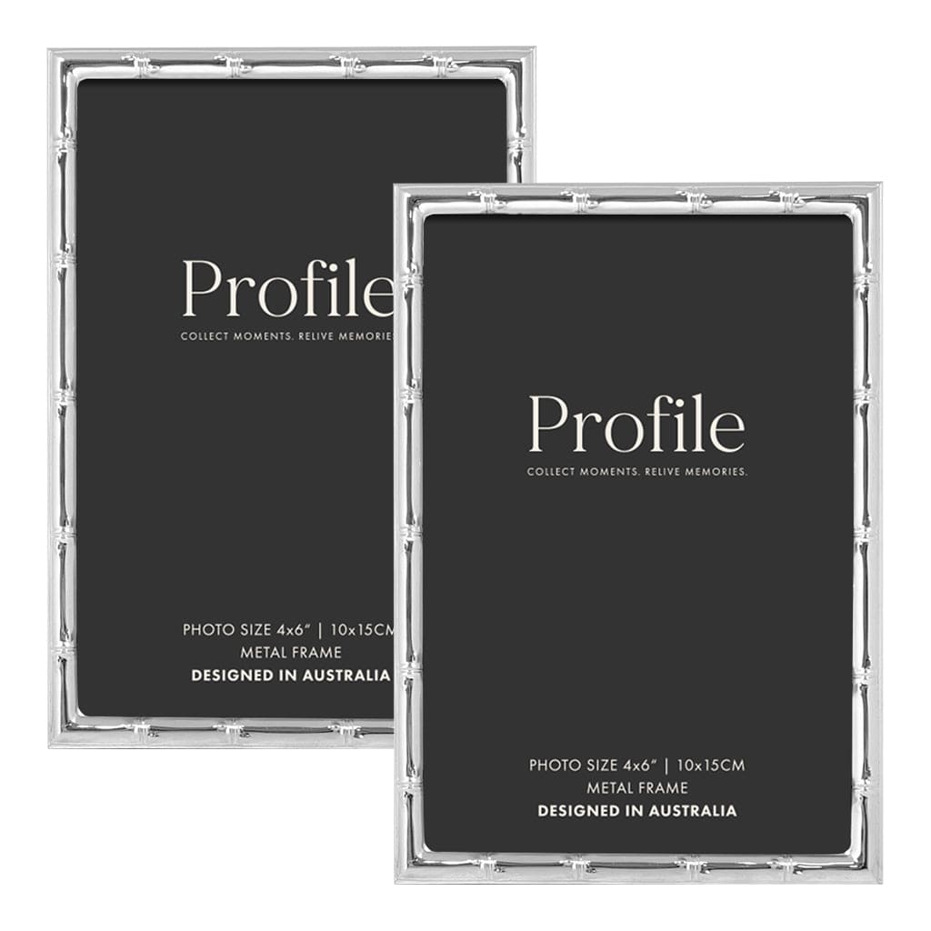 Bamboo Silver Metal Frame Value Pack 4x6 (2 pack bundle) from our Metal Photo Frames collection by Profile Products (Australia) Pty Ltd