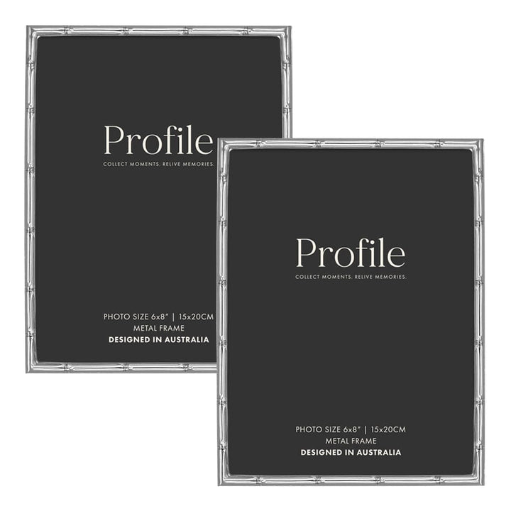 Bamboo Silver Metal Frame Value Pack 6x8 (2 pack bundle) from our Metal Photo Frames collection by Profile Products (Australia) Pty Ltd