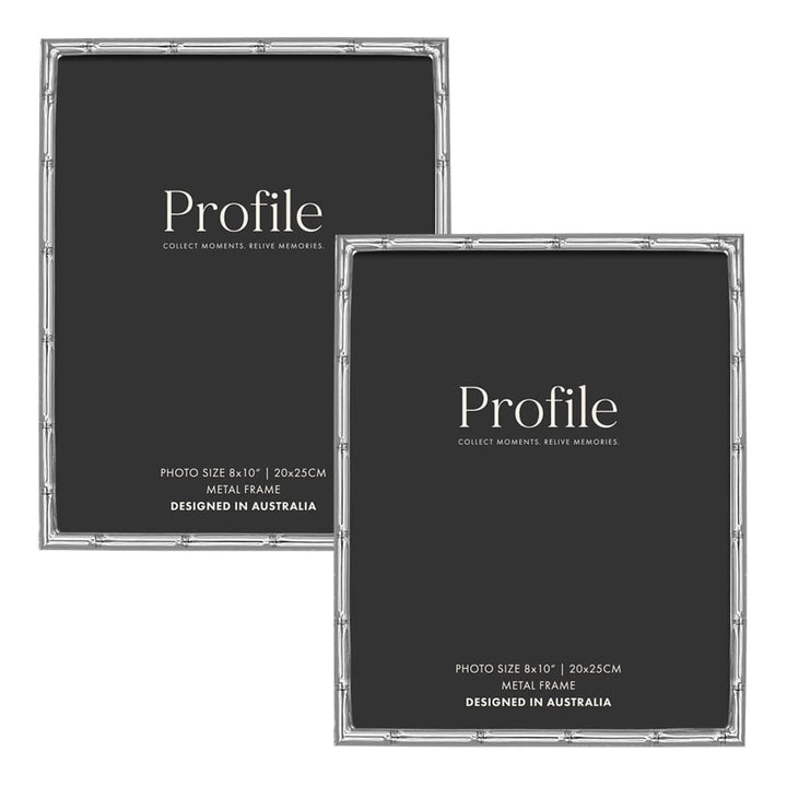 Bamboo Silver Metal Frame Value Pack 8x10 (2 pack bundle) from our Metal Photo Frames collection by Profile Products (Australia) Pty Ltd