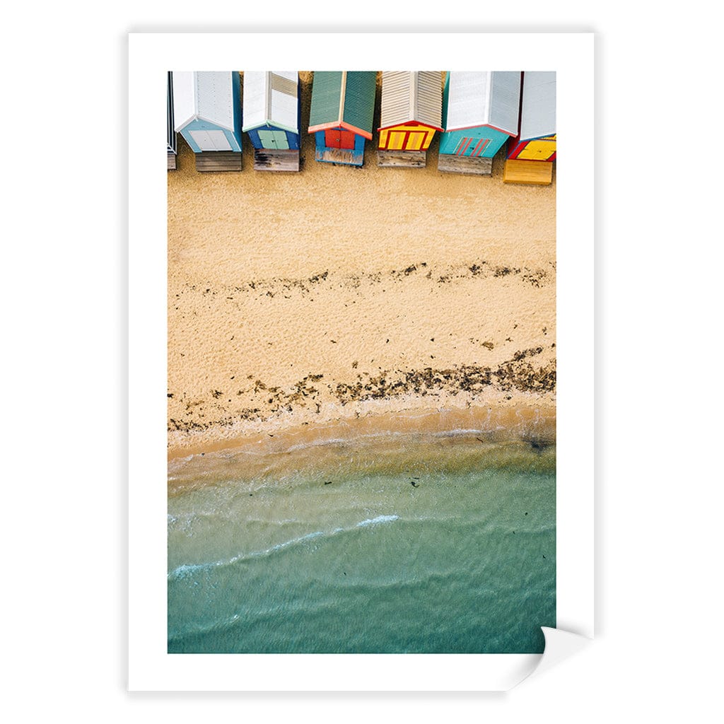 Beach Box Sands Wall Art Print A4 (21 x 29.7cm) / Print Only / White Border from our Australian Made Framed Wall Art, Prints & Posters collection by Profile Products (Australia) Pty Ltd