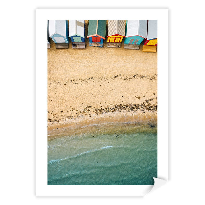 Beach Box Sands Wall Art Print A4 (21 x 29.7cm) / Print Only / White Border from our Australian Made Framed Wall Art, Prints & Posters collection by Profile Products (Australia) Pty Ltd