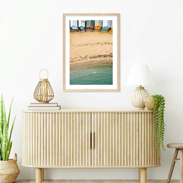 Beach Box Sands Wall Art Print from our Australian Made Framed Wall Art, Prints & Posters collection by Profile Products (Australia) Pty Ltd