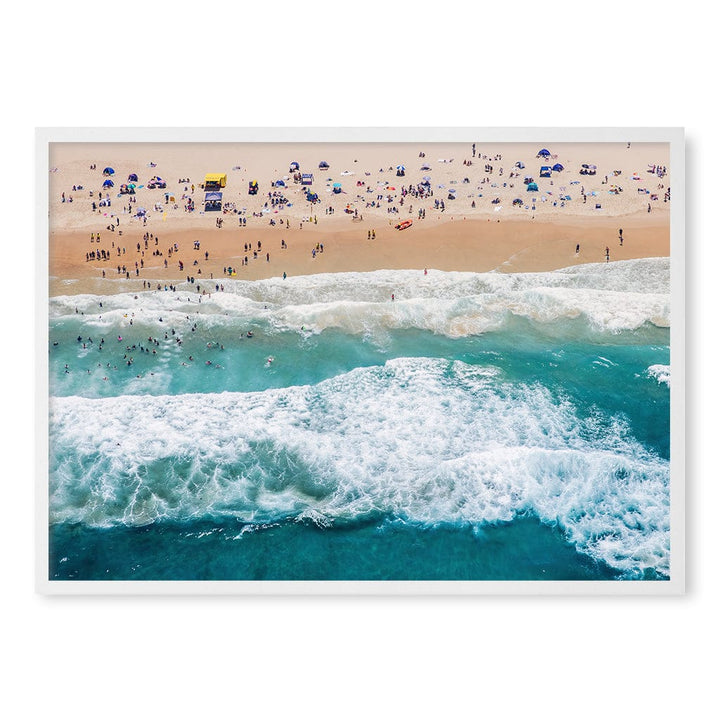 Beach Life 1 Wall Art Print A1 (59.4 x 84.1cm) / Matte White Frame / No Border from our Australian Made Framed Wall Art, Prints & Posters collection by Profile Products (Australia) Pty Ltd