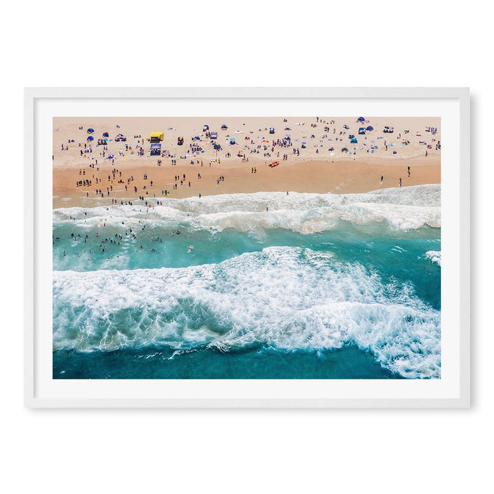 Beach Life 1 Wall Art Print A1 (59.4 x 84.1cm) / Matte White Frame / White Border from our Australian Made Framed Wall Art, Prints & Posters collection by Profile Products (Australia) Pty Ltd