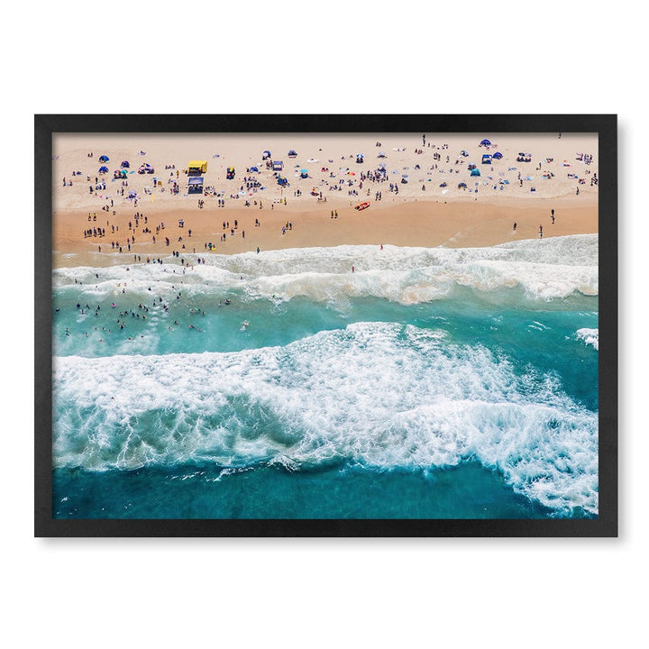 Beach Life 1 Wall Art Print A2 (42 x 59.4cm) / Matte Black Frame / No Border from our Australian Made Framed Wall Art, Prints & Posters collection by Profile Products (Australia) Pty Ltd