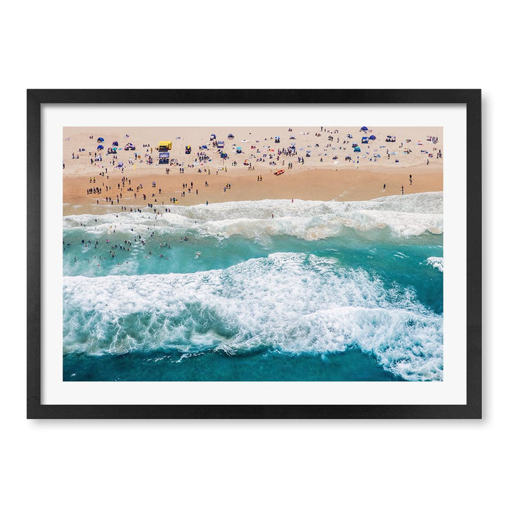 Beach Life 1 Wall Art Print A2 (42 x 59.4cm) / Matte Black Frame / White Border from our Australian Made Framed Wall Art, Prints & Posters collection by Profile Products (Australia) Pty Ltd