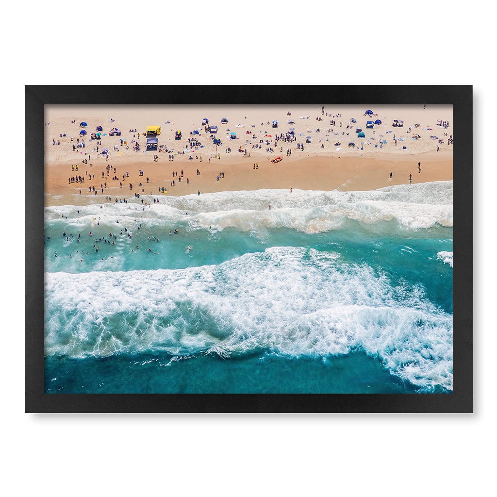 Beach Life 1 Wall Art Print A3 (29.7 x 42cm) / Matte Black Frame / No Border from our Australian Made Framed Wall Art, Prints & Posters collection by Profile Products (Australia) Pty Ltd