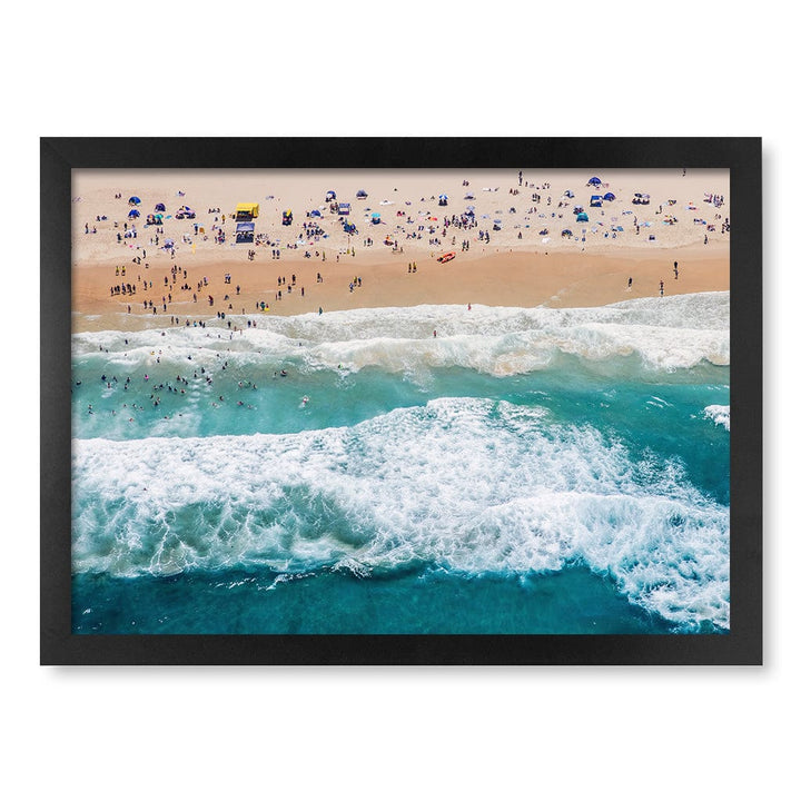 Beach Life 1 Wall Art Print A3 (29.7 x 42cm) / Matte Black Frame / No Border from our Australian Made Framed Wall Art, Prints & Posters collection by Profile Products (Australia) Pty Ltd
