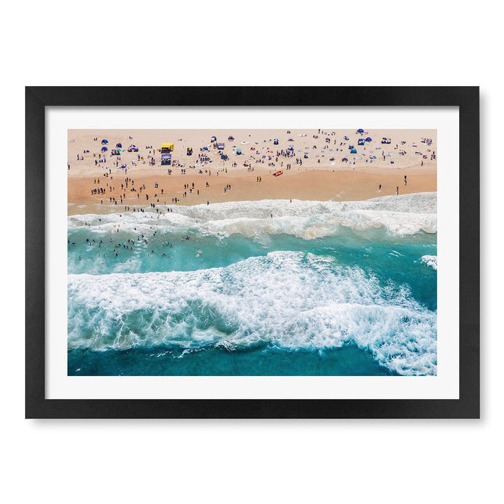 Beach Life 1 Wall Art Print A3 (29.7 x 42cm) / Matte Black Frame / White Border from our Australian Made Framed Wall Art, Prints & Posters collection by Profile Products (Australia) Pty Ltd