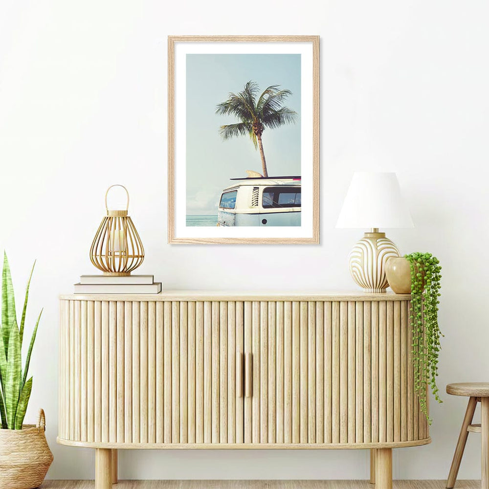 Beach Palm Kombi 1 Wall Art Print from our Australian Made Framed Wall Art, Prints & Posters collection by Profile Products (Australia) Pty Ltd