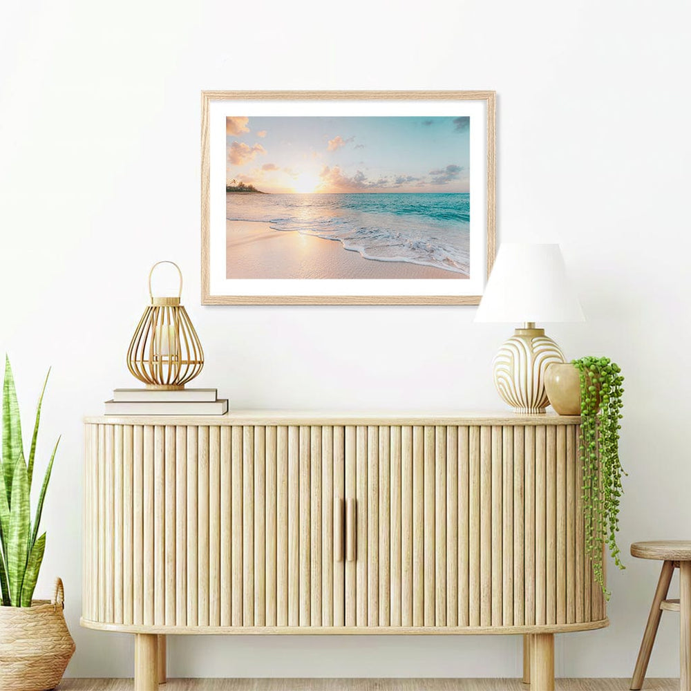 Beach Sunrise Wall Art Print from our Australian Made Framed Wall Art, Prints & Posters collection by Profile Products (Australia) Pty Ltd
