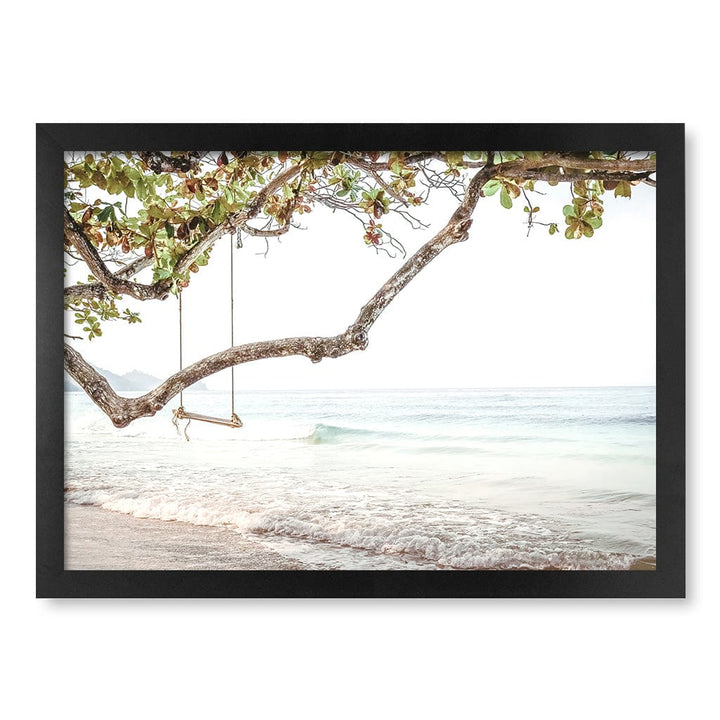 Beach Swing Dreams Wall Art Print A3 (29.7 x 42cm) / Matte Black Frame / No Border from our Australian Made Framed Wall Art, Prints & Posters collection by Profile Products (Australia) Pty Ltd