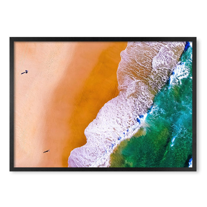 Beach Walk Wall Art Print A1 (59.4 x 84.1cm) / Matte Black Frame / No Border from our Australian Made Framed Wall Art, Prints & Posters collection by Profile Products (Australia) Pty Ltd