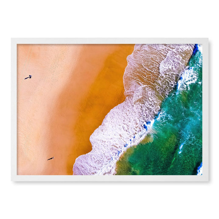 Beach Walk Wall Art Print A2 (42 x 59.4cm) / Matte White Frame / No Border from our Australian Made Framed Wall Art, Prints & Posters collection by Profile Products (Australia) Pty Ltd