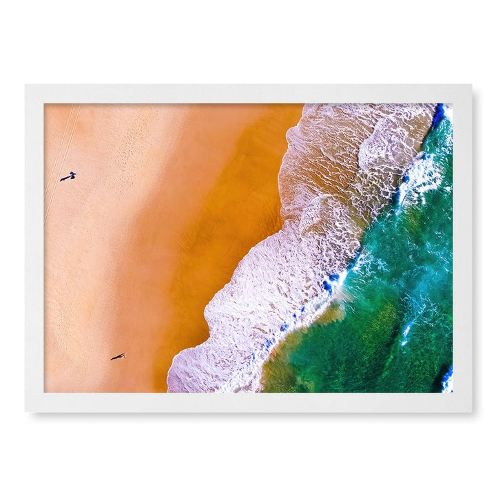 Beach Walk Wall Art Print A3 (29.7 x 42cm) / Matte White Frame / No Border from our Australian Made Framed Wall Art, Prints & Posters collection by Profile Products (Australia) Pty Ltd