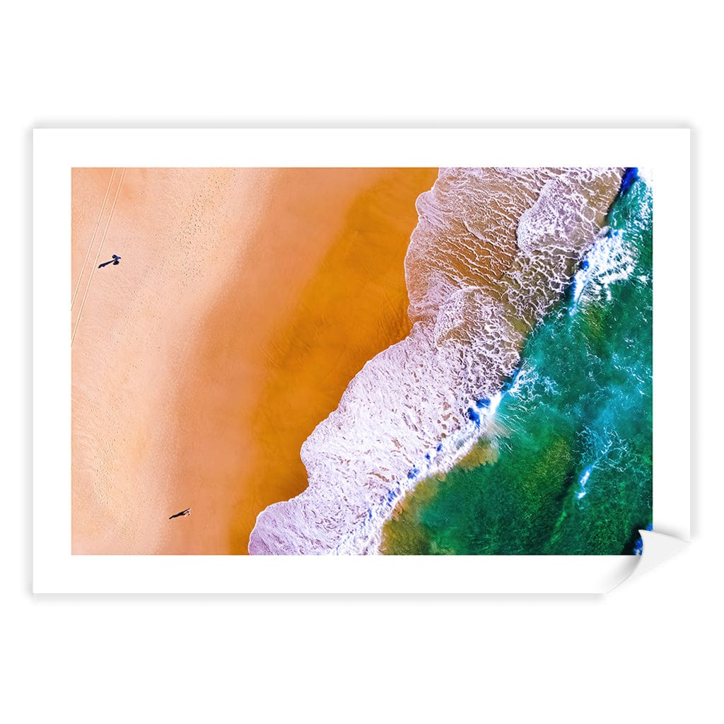 Beach Walk Wall Art Print A4 (21 x 29.7cm) / Print Only / White Border from our Australian Made Framed Wall Art, Prints & Posters collection by Profile Products (Australia) Pty Ltd