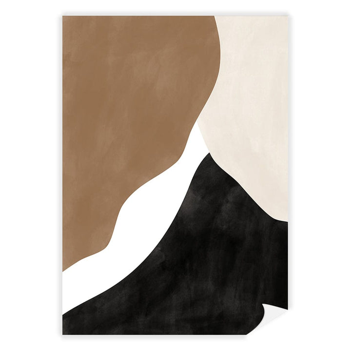 Beige And Brown 2 Abstract Wall Art Print A4 (21 x 29.7cm) / Print Only / No Border from our Australian Made Framed Wall Art, Prints & Posters collection by Profile Products (Australia) Pty Ltd