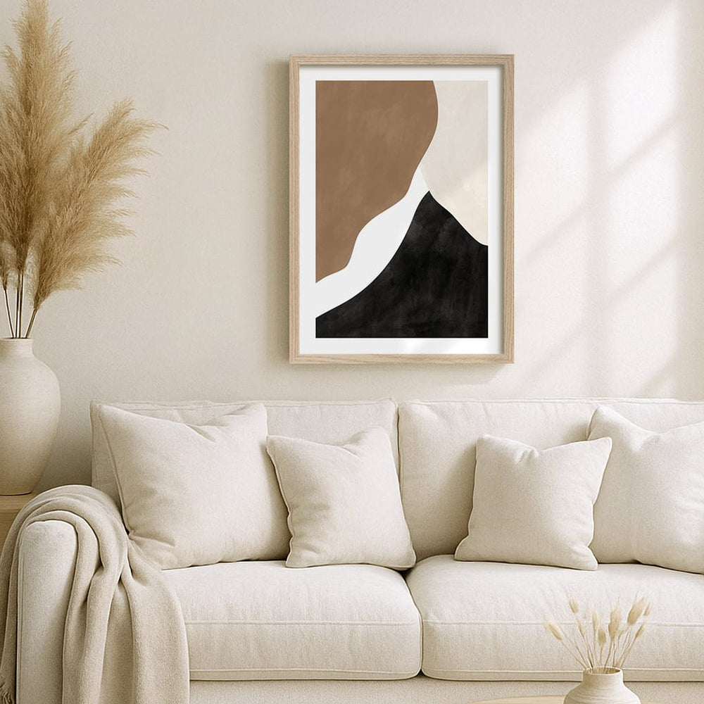 Beige And Brown 2 Abstract Wall Art Print from our Australian Made Framed Wall Art, Prints & Posters collection by Profile Products (Australia) Pty Ltd
