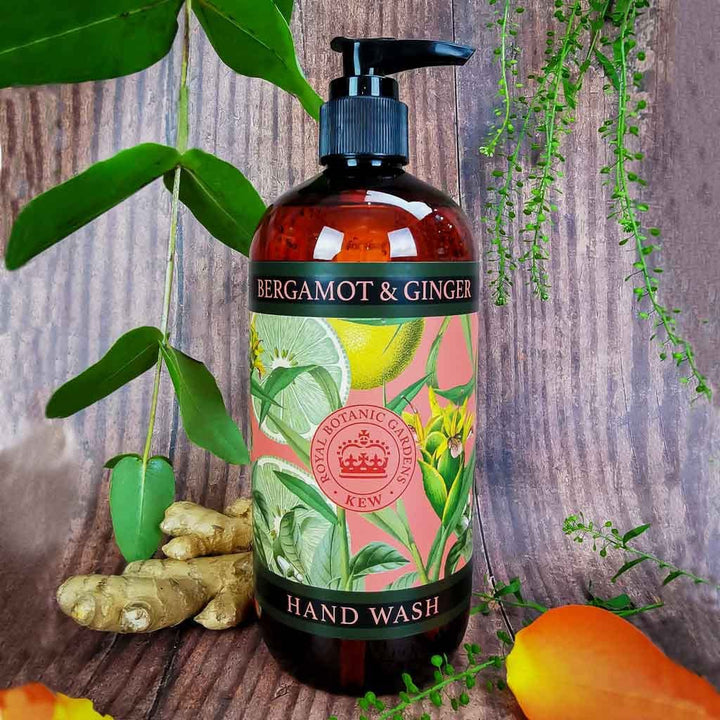 Bergamot & Ginger Hand Wash - Kew Gardens Collection from our Liquid Hand & Body Soap collection by The English Soap Company