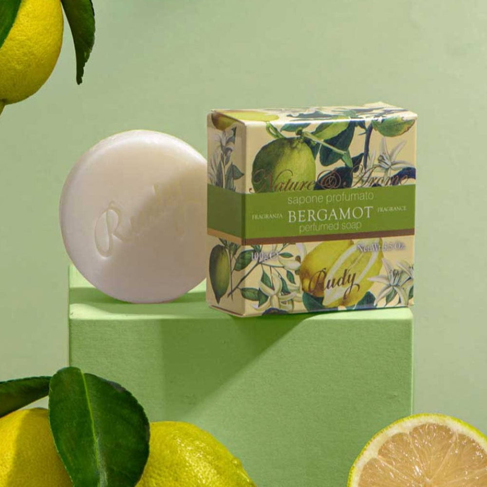 Bergamot Soap Bar – Nature & Arome - 100g from our Luxury Bar Soap collection by Rudy Profumi