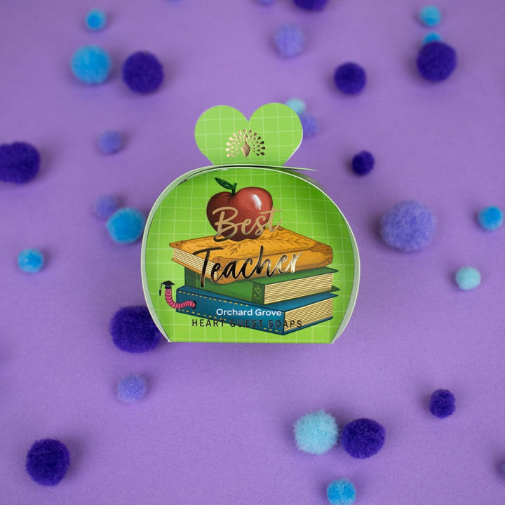 Best Teacher - Orchard Grove Mini Heart Gift Soaps (3 x 20g) from our Luxury Bar Soap collection by The English Soap Company