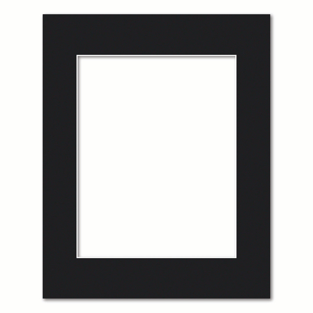 Black Acid-Free Mat Board 40x50cm to suit 11x14in (28x35cm) image from our Mat Boards collection by Profile Products (Australia) Pty Ltd
