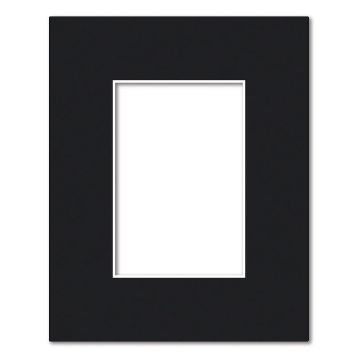 Black Acid-Free Mat Board 8x10in (20.3x25.4cm) to suit 4x6in (10x15cm) image from our Mat Boards collection by Profile Australia