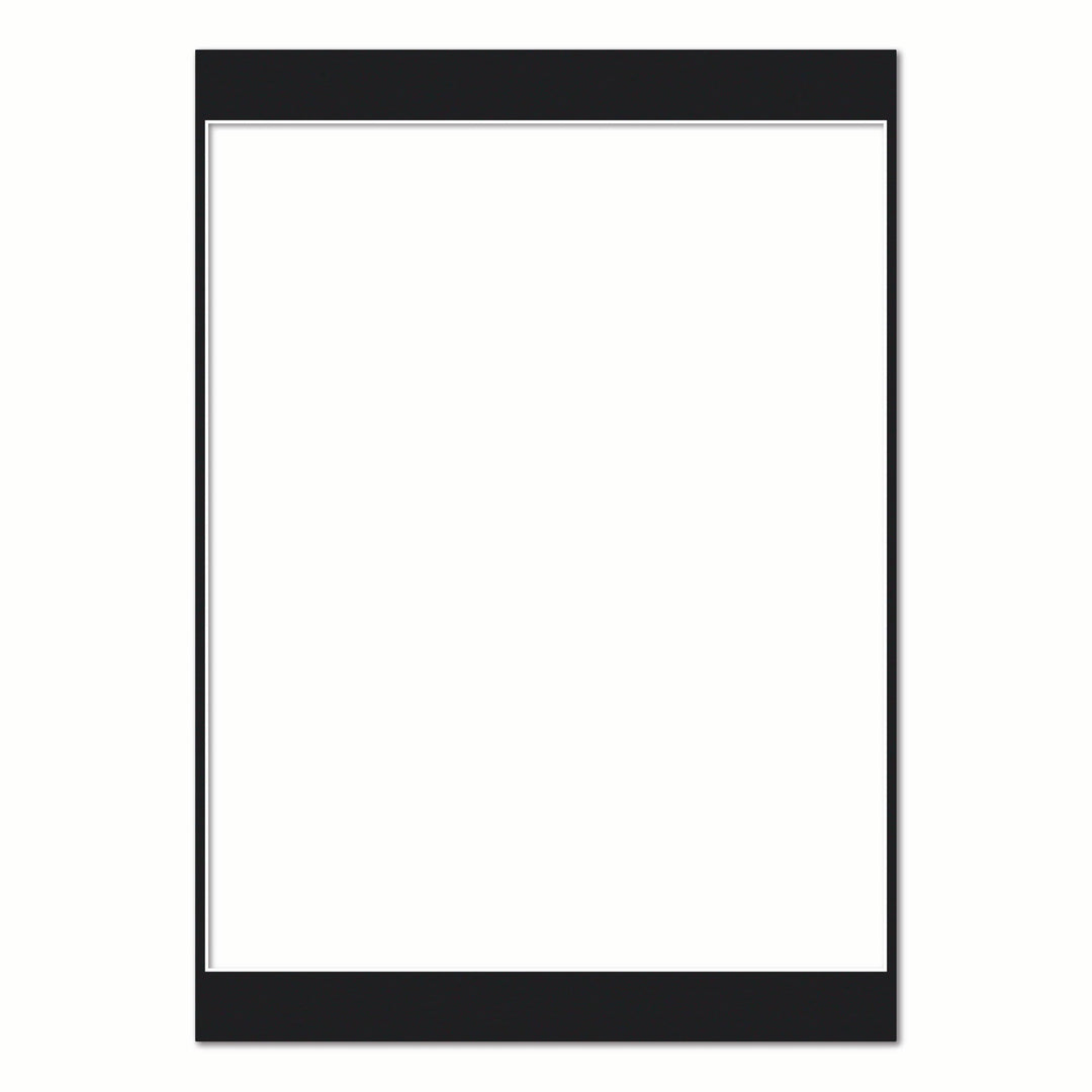 Black Acid-Free Mat Board A2 (42x59.4cm) to suit 16x20in (40.6x50.8cm) image from our Mat Boards collection by Profile Products (Australia) Pty Ltd
