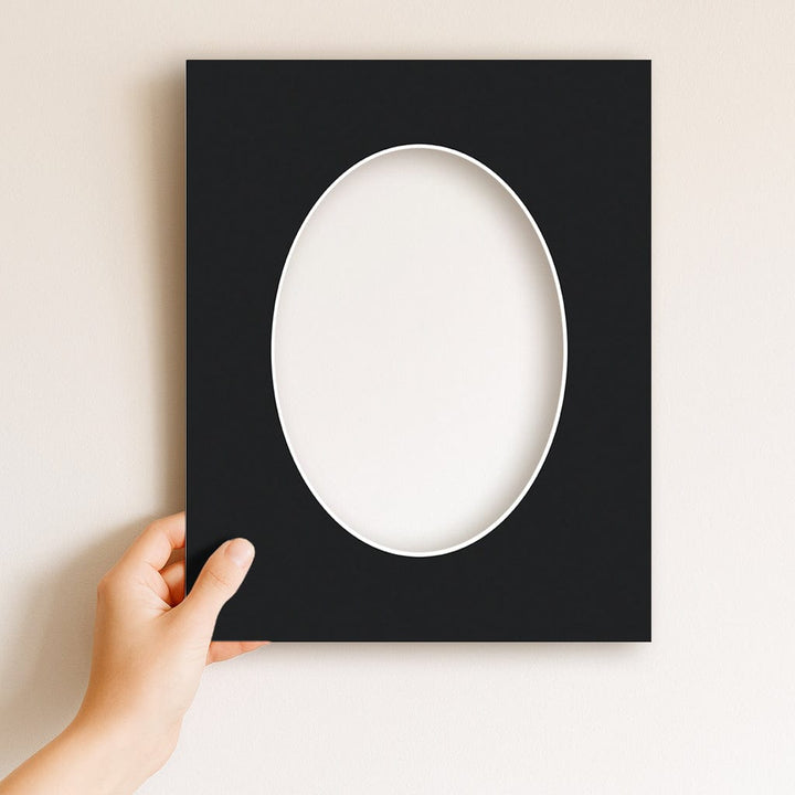 Black Acid-Free Oval Mat Board from our Mat Boards collection by Profile Products (Australia) Pty Ltd