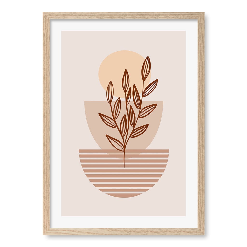 Boho Plant Lines Two Wall Art Print from our Australian Made Framed Wall Art, Prints & Posters collection by Profile Australia