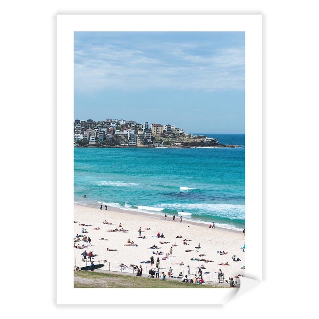 Bondi Beach Life Wall Art Print A4 (21 x 29.7cm) / Print Only / White Border from our Australian Made Framed Wall Art, Prints & Posters collection by Profile Products (Australia) Pty Ltd