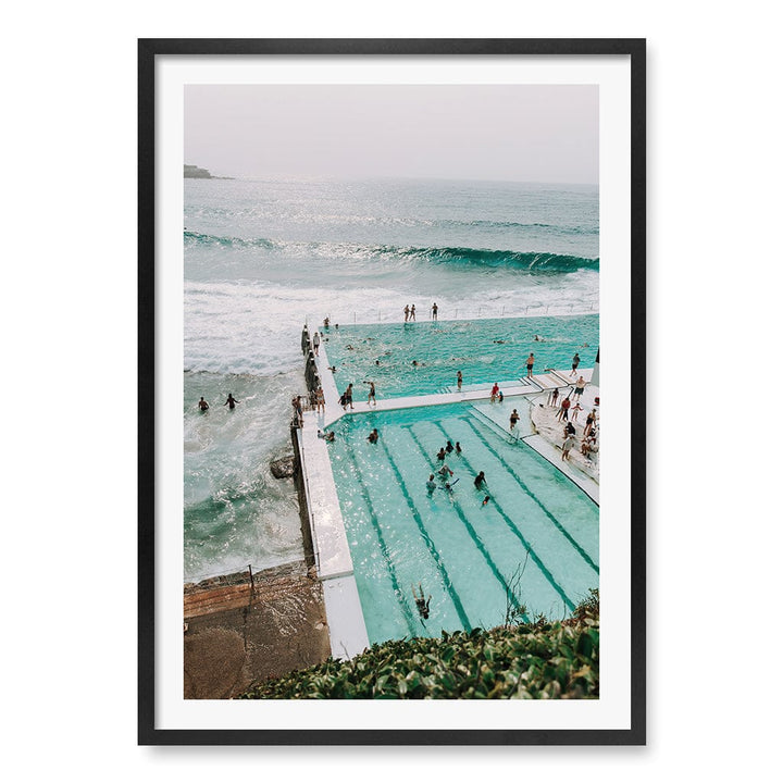 Bondi Icebergs 2 Wall Art Print A1 (59.4 x 84.1cm) / Matte Black Frame / White Border from our Australian Made Framed Wall Art, Prints & Posters collection by Profile Products (Australia) Pty Ltd