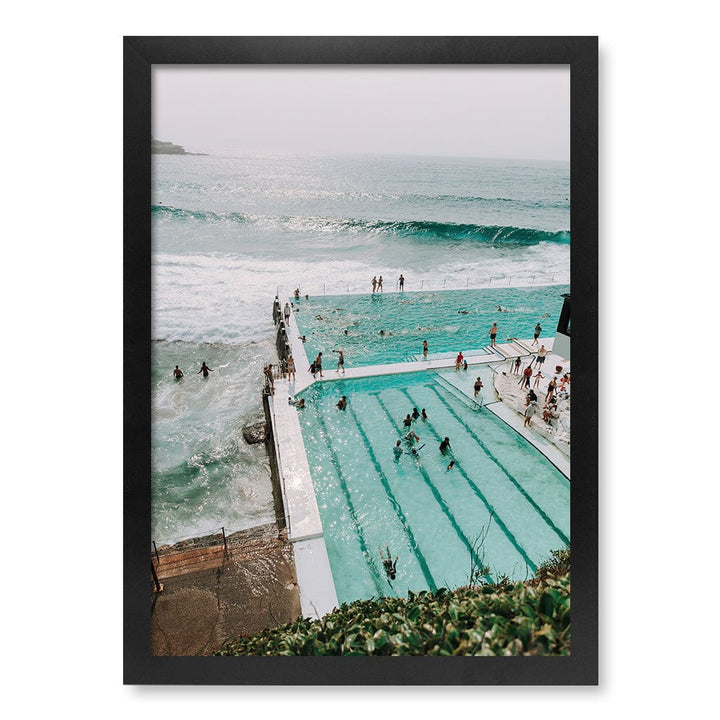 Bondi Icebergs 2 Wall Art Print A3 (29.7 x 42cm) / Matte Black Frame / No Border from our Australian Made Framed Wall Art, Prints & Posters collection by Profile Products (Australia) Pty Ltd