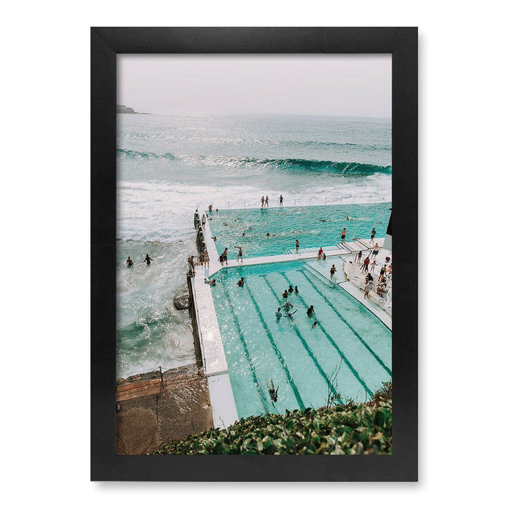 Bondi Icebergs 2 Wall Art Print A4 (21 x 29.7cm) / Matte Black Frame / No Border from our Australian Made Framed Wall Art, Prints & Posters collection by Profile Products (Australia) Pty Ltd