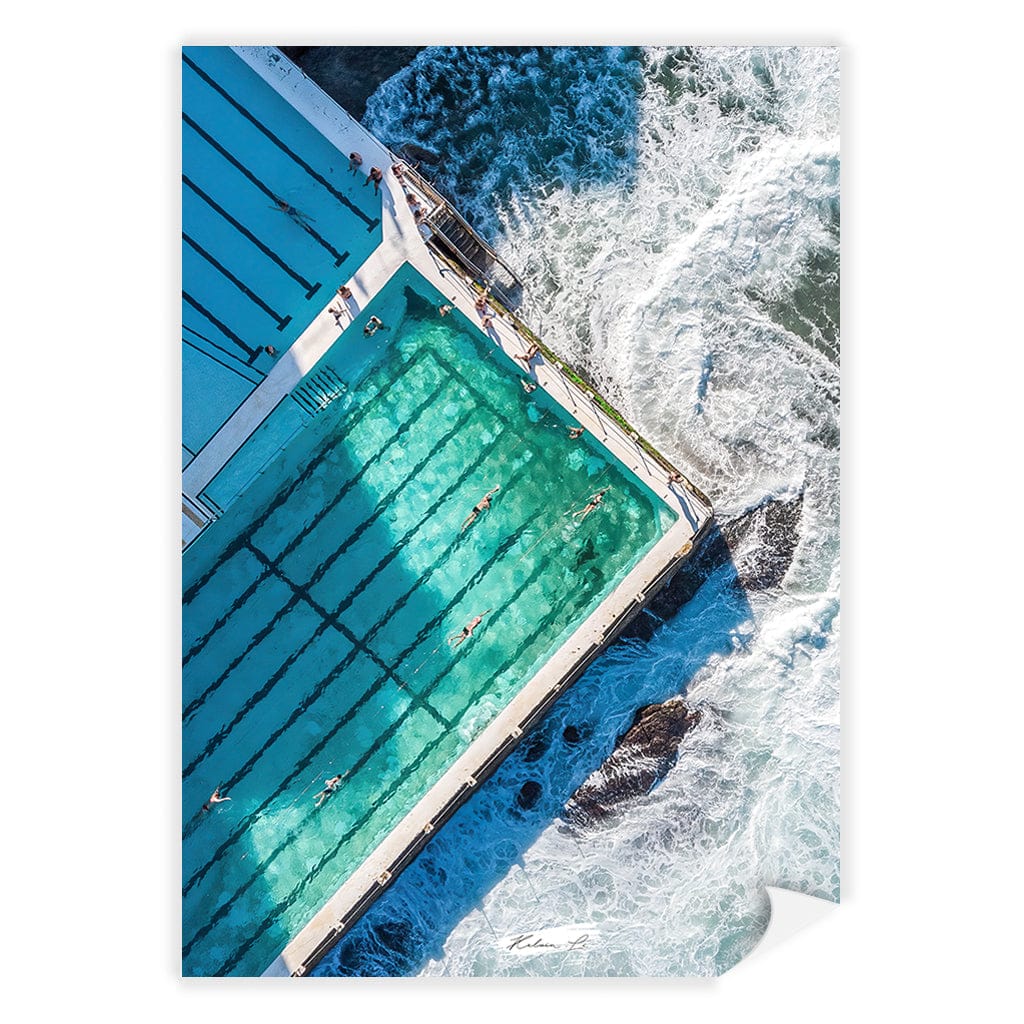 Bondi Icebergs Wall Art Print A4 (21 x 29.7cm) / Print Only / No Border from our Australian Made Framed Wall Art, Prints & Posters collection by Profile Products (Australia) Pty Ltd