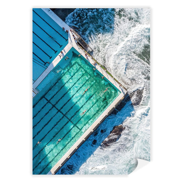 Bondi Icebergs Wall Art Print A4 (21 x 29.7cm) / Print Only / No Border from our Australian Made Framed Wall Art, Prints & Posters collection by Profile Products (Australia) Pty Ltd