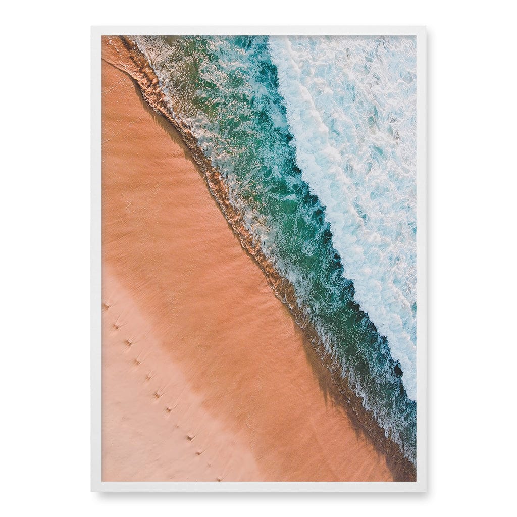 Bondi Sands Wall Art Print A1 (59.4 x 84.1cm) / Matte White Frame / No Border from our Australian Made Framed Wall Art, Prints & Posters collection by Profile Products (Australia) Pty Ltd