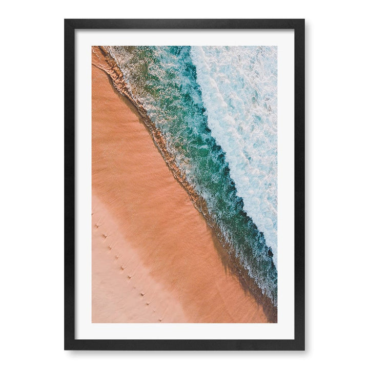 Bondi Sands Wall Art Print A2 (42 x 59.4cm) / Matte Black Frame / White Border from our Australian Made Framed Wall Art, Prints & Posters collection by Profile Products (Australia) Pty Ltd