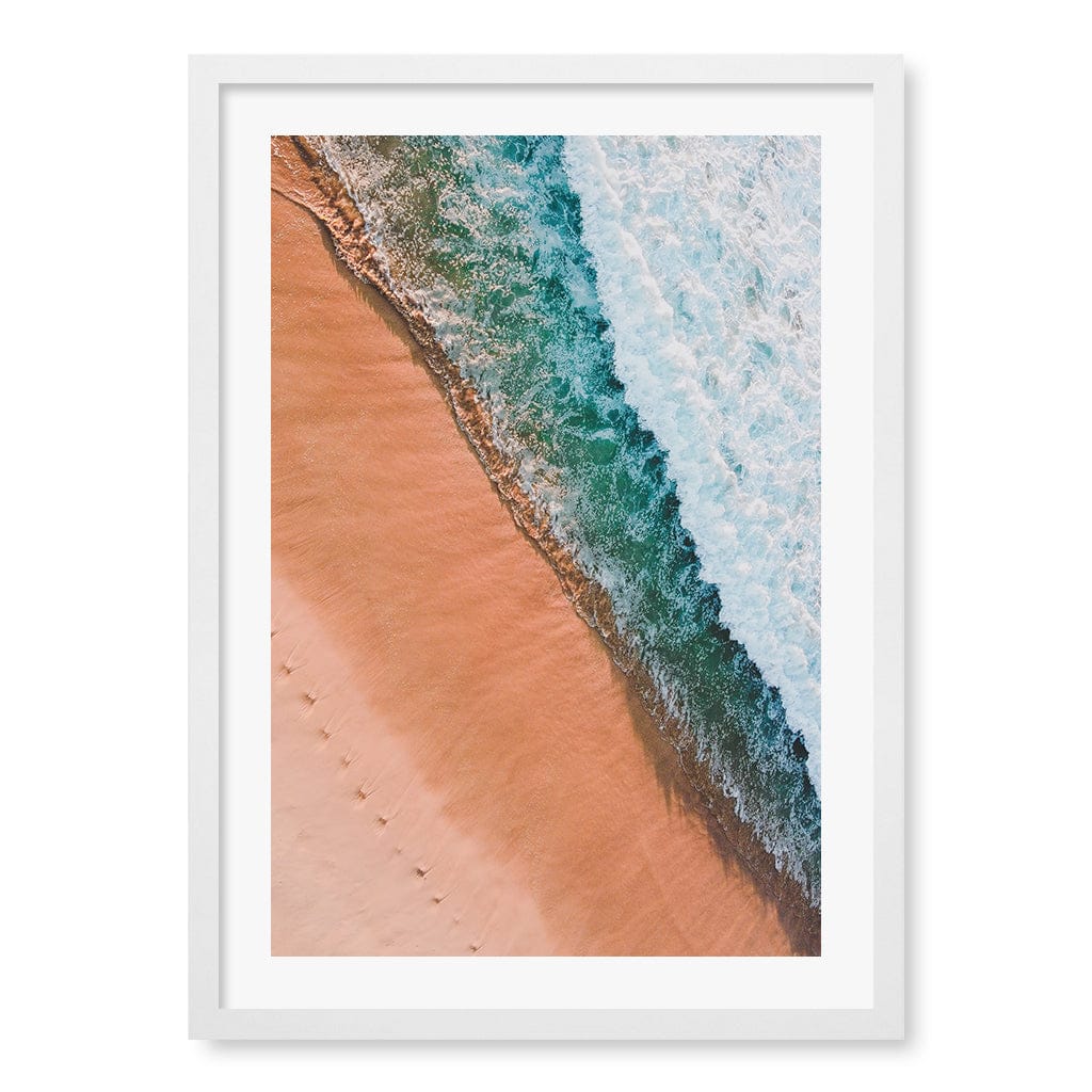 Bondi Sands Wall Art Print A2 (42 x 59.4cm) / Matte White Frame / White Border from our Australian Made Framed Wall Art, Prints & Posters collection by Profile Products (Australia) Pty Ltd