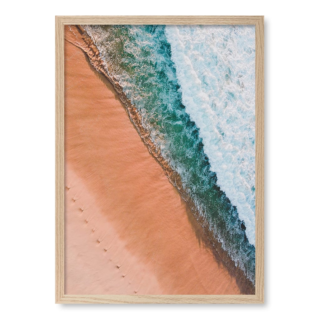 Bondi Sands Wall Art Print A2 (42 x 59.4cm) / Natural Oak Frame / No Border from our Australian Made Framed Wall Art, Prints & Posters collection by Profile Products (Australia) Pty Ltd