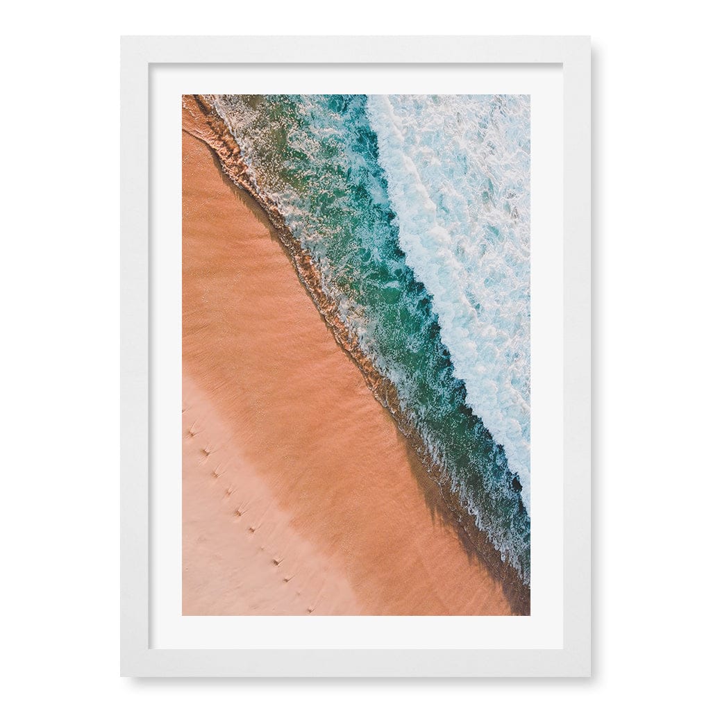 Bondi Sands Wall Art Print A3 (29.7 x 42cm) / Matte White Frame / White Border from our Australian Made Framed Wall Art, Prints & Posters collection by Profile Products (Australia) Pty Ltd