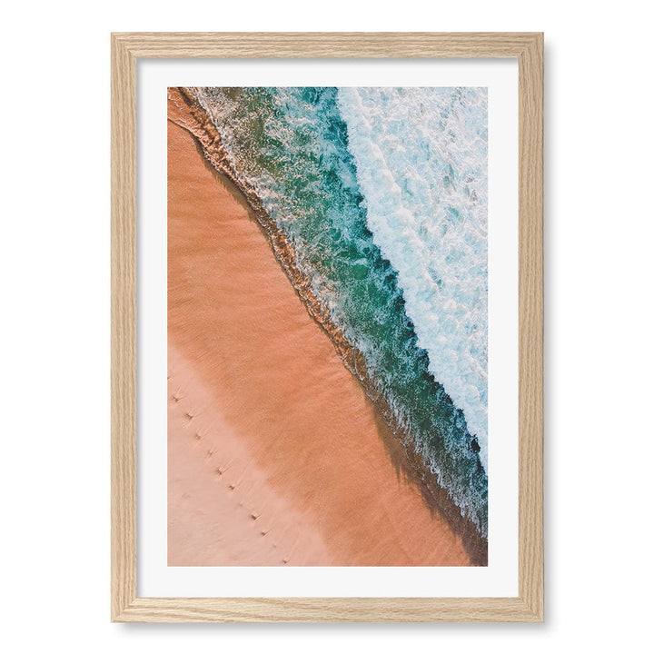 Bondi Sands Wall Art Print A3 (29.7 x 42cm) / Natural Oak Frame / White Border from our Australian Made Framed Wall Art, Prints & Posters collection by Profile Products (Australia) Pty Ltd