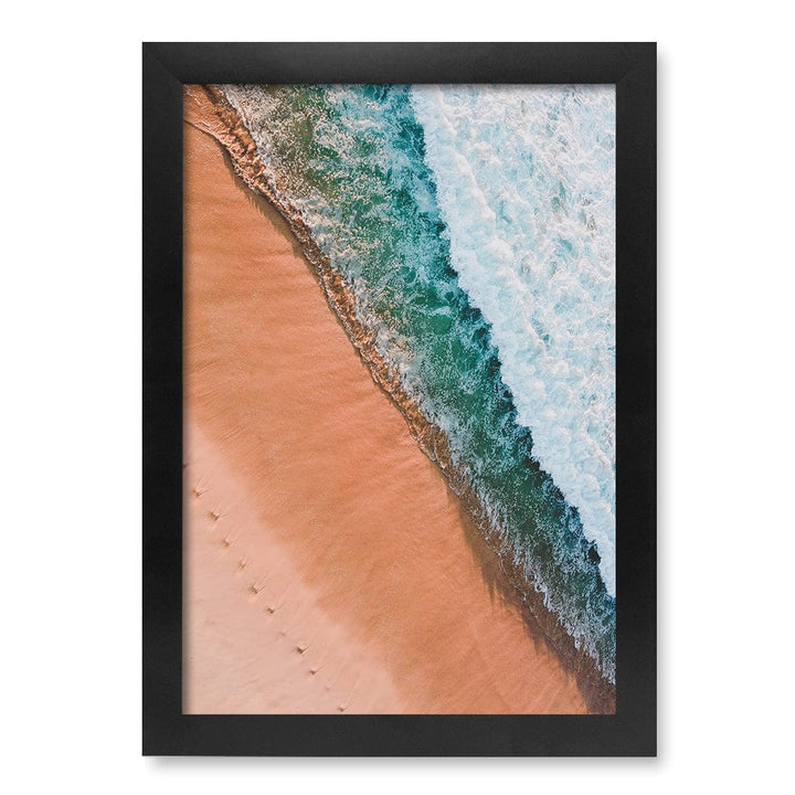 Bondi Sands Wall Art Print A4 (21 x 29.7cm) / Matte Black Frame / No Border from our Australian Made Framed Wall Art, Prints & Posters collection by Profile Products (Australia) Pty Ltd